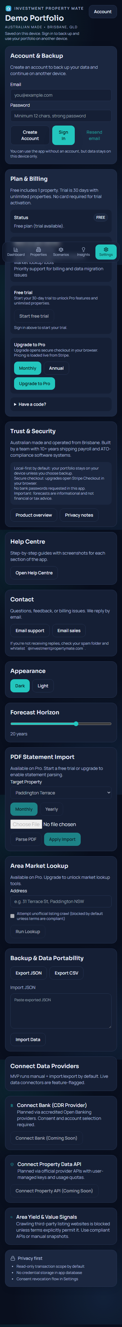 Pro plan screenshot